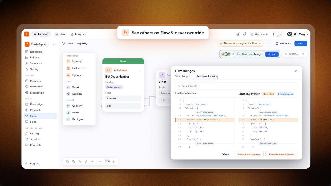 Collaborate on flows, safely!