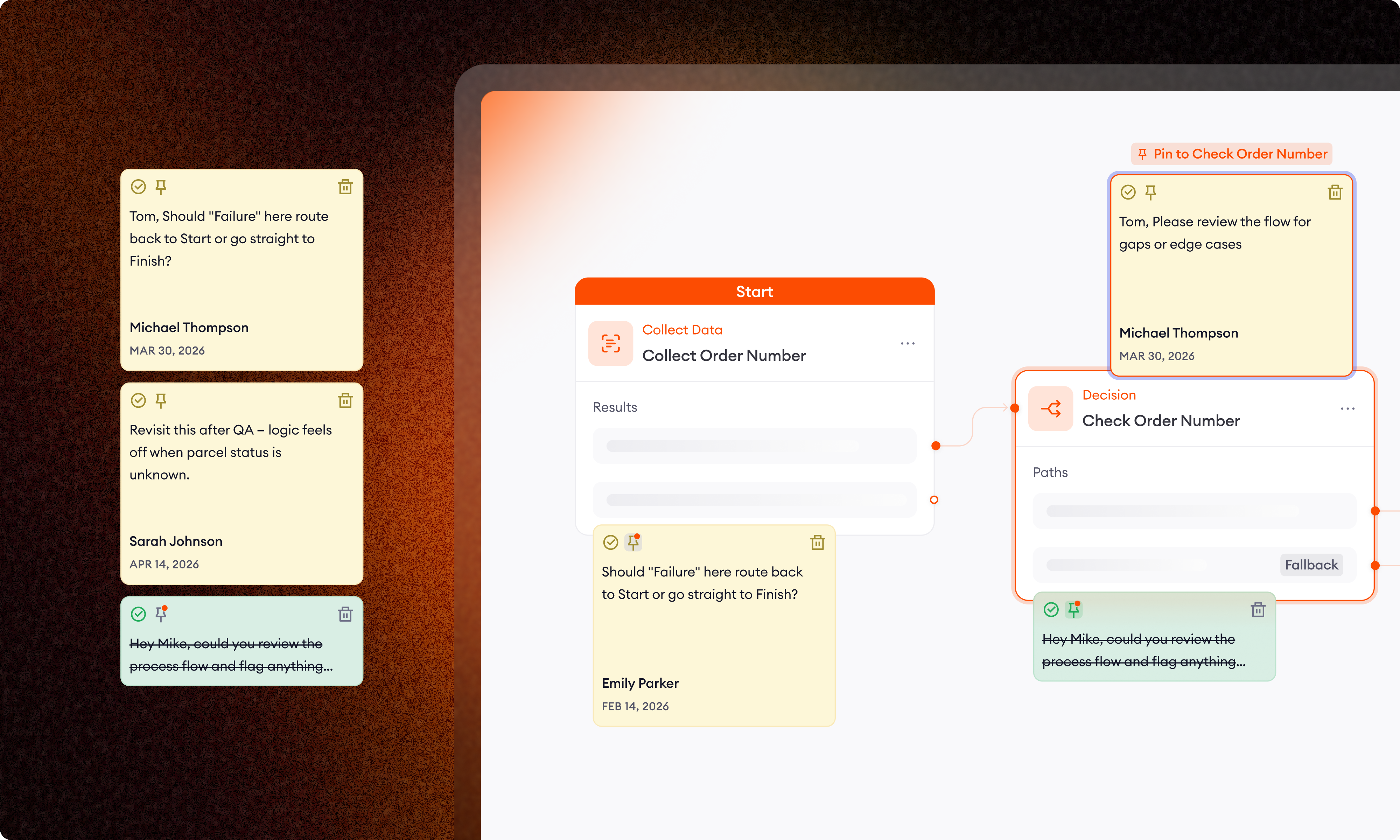 Sticky notes for Flows